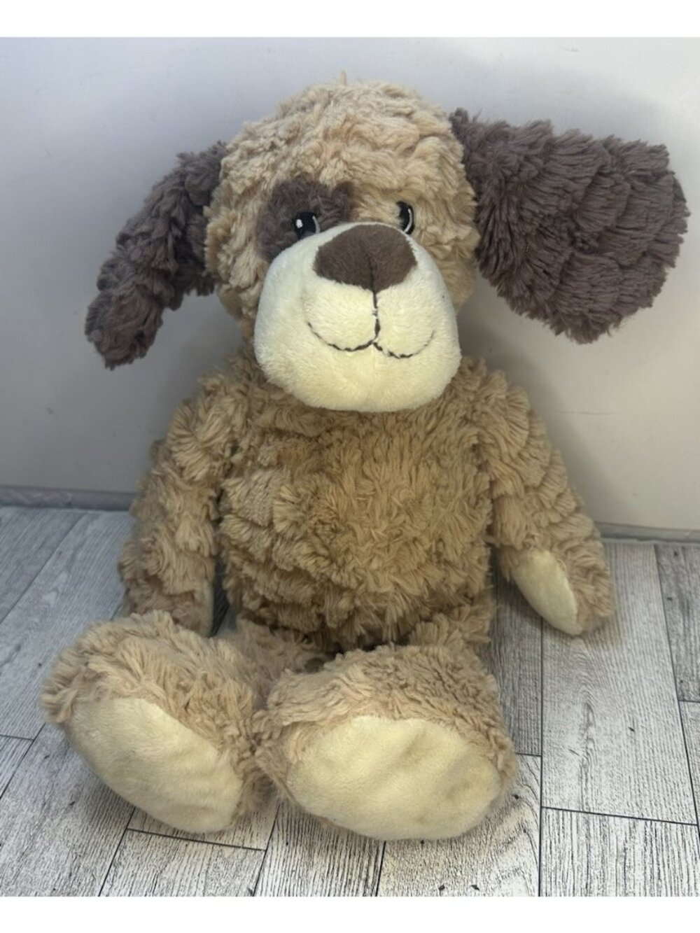 Wishpets Softex Brown and Tan Doggie Plush Stuffed Animal Toy 2016 Floppy